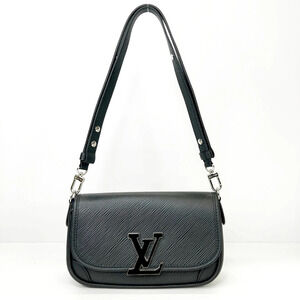 LOUIS VUITTON Bussi NM Shoulder Bag Epi Leather Black